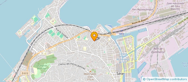 localisation de l'entreprise ASA AMBULANCES SETE ASSISTANCE à SETE