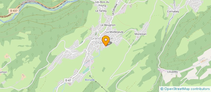localisation de l'entreprise ASA AMENAG ROUTIER GRAND'COMBE CHATELEU  GRAND'COMBE CHATELEU
