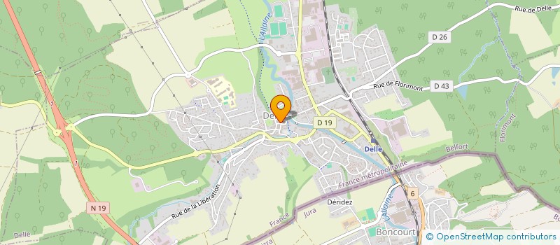 localisation de l'entreprise ASA AMENAGEMENT CHEMIN DES MARCHERATS à COURTELEVANT