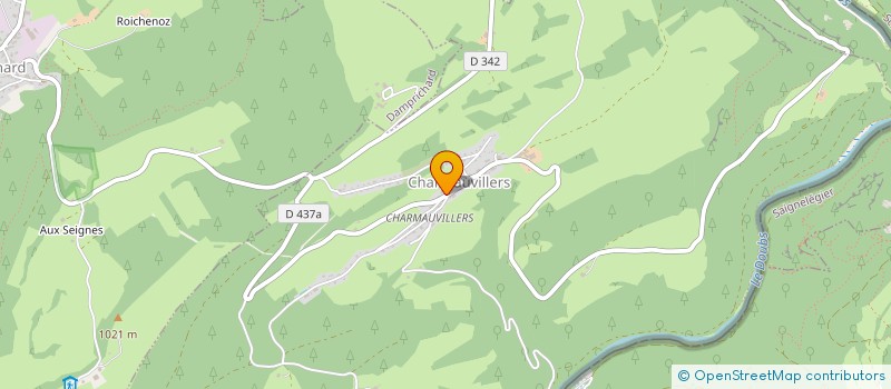 localisation de l'entreprise ASA AMENAGEMENT DE LA CHARBONNIERE  CHARMAUVILLERS