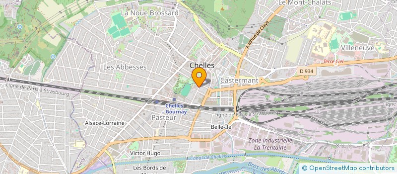 localisation de l'entreprise ASA AMENAGEMENT Z I CHELLES VAIRES à CHELLES