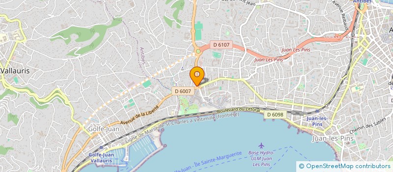 localisation de l'entreprise ASA ANTIBES SALONS AMEUBLEMENT à ANTIBES