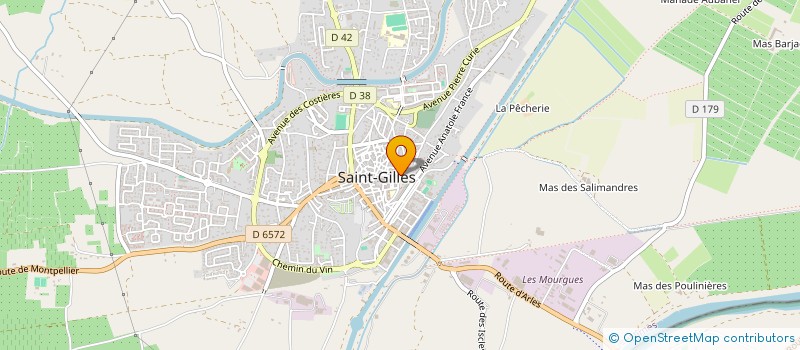 localisation de l'entreprise ASA ASSAINIS MARAIS DU COUGOURLIER à SAINT-GILLES