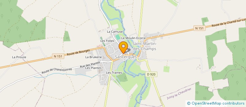 localisation de l'entreprise ASA ASSAINISSEMENT LA VALLEE DE VAUVISE  SANCERGUES