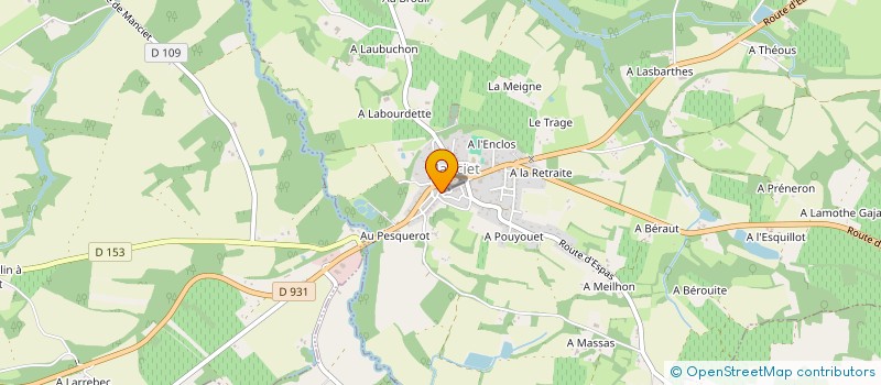 localisation de l'entreprise ASA ASSAISSEMENT DE MANCIET SAUBOIRES à MANCIET