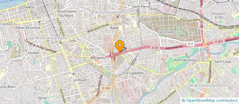 localisation de l'entreprise ASA AUTOMOBILES SERVICES AUBAGNE à MARSEILLE