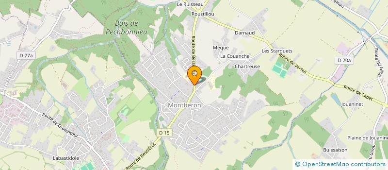 localisation de l'entreprise ASA BEAUSOLEIL à MONTBERON
