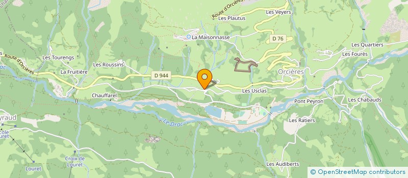 localisation de l'entreprise ASA CANAL DES PRES DE L'UBAC à ORCIERES