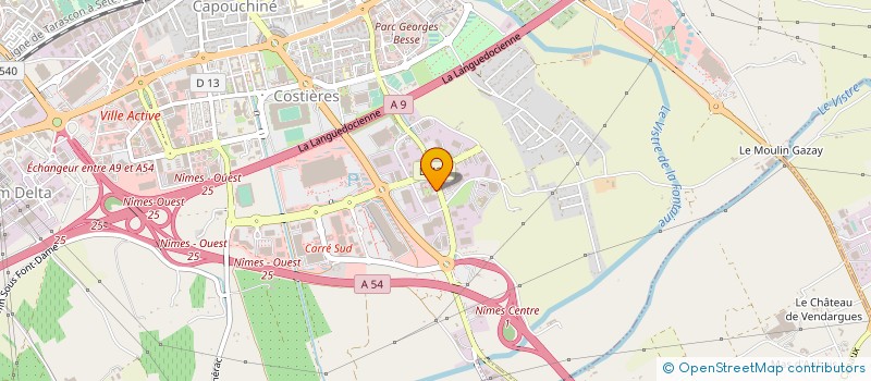 localisation de l'entreprise ASA CANAUX DE SYLVEREAL ET BOURGIDOU  NIMES