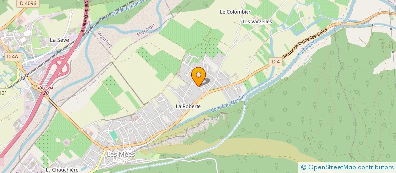 localisation de l'entreprise ASA CANAUX DU THOR à LES MEES