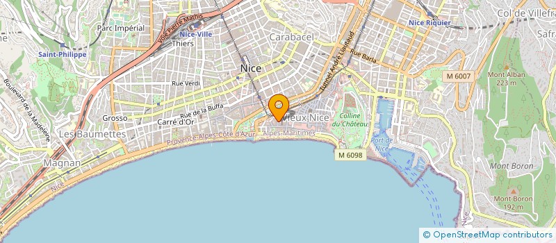 localisation de l'entreprise ASA CASTOR SUPER RIGHI à NICE