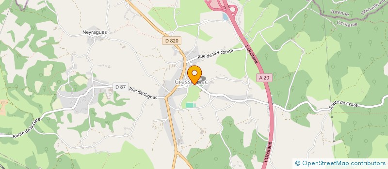 localisation de l'entreprise ASA CAUSSES DU MONT VIGNON à MARTEL