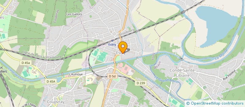 localisation de l'entreprise ASA CHEMIN DU BOURGUIGNON à ESBLY