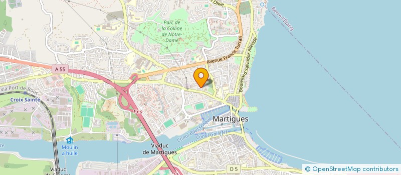localisation de l'entreprise ASA CONCEPT à MARTIGUES
