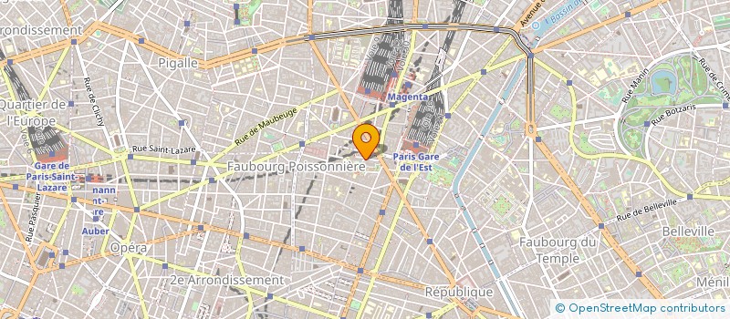 localisation de l'entreprise ASA COUR DE LA FERME SAINT LAZARE  PARIS