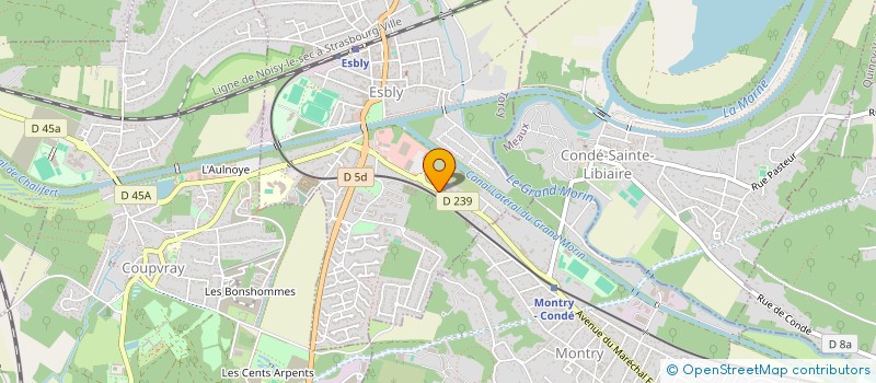 localisation de l'entreprise ASA COUVERTURE à ESBLY