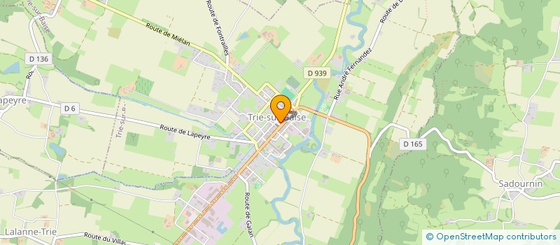 localisation de l'entreprise ASA D'ASSAIN DE LA VALLEE DU BOUES  LUBY-BETMONT