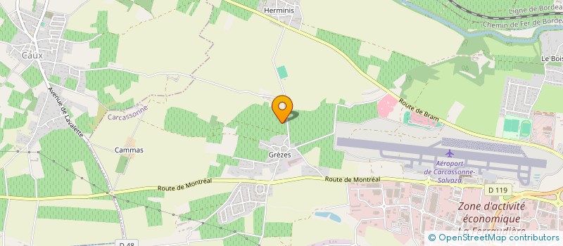 localisation de l'entreprise ASA DE CARCASSONNE OUEST  CARCASSONNE