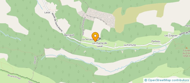 localisation de l'entreprise ASA DE CHAUDAN  ENTREVAUX