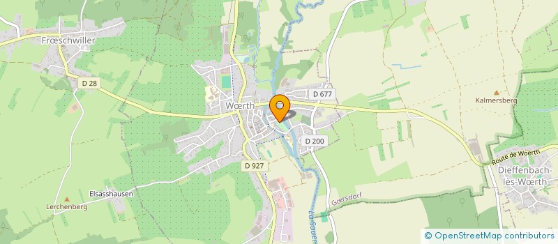 localisation de l'entreprise ASA DE DRAINAGE DE LA REGION DE WOERTH  WRTH