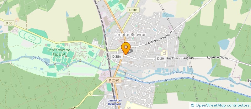 localisation de l'entreprise ASA DE DRAINAGE LA LAMOTTOISE  LAMOTTE-BEUVRON