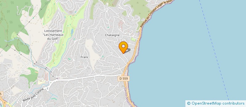 localisation de l'entreprise ASA DE L'AVENUE MAURIN DES MAURES à SAINTE-MAXIME
