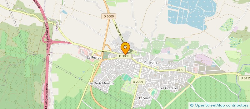 localisation de l'entreprise ASA DE L ETANG DE VOYE à SIGEAN
