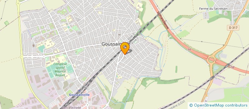 localisation de l'entreprise ASA DE LA GRANGE DES NOUES LES COTEAUX à GOUSSAINVILLE