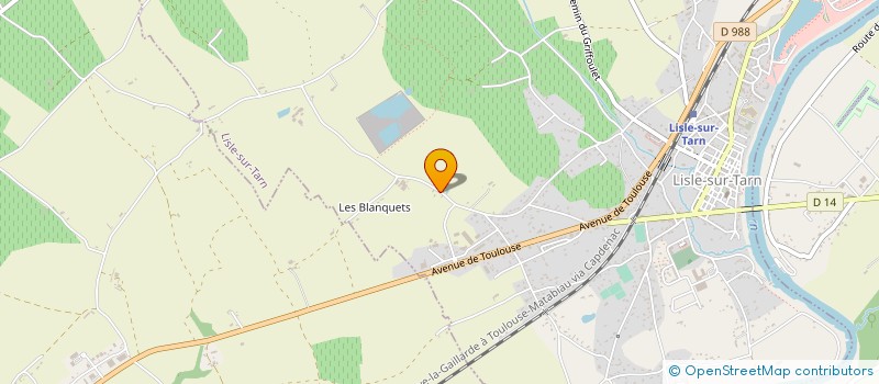 localisation de l'entreprise ASA DE LADIN à LISLE-SUR-TARN