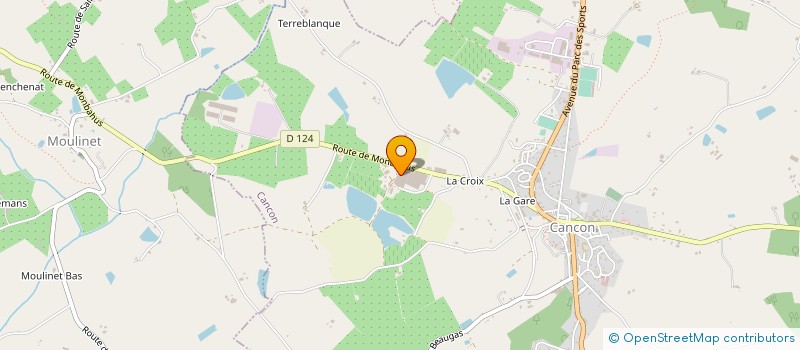 localisation de l'entreprise ASA DE LAMOUTHE  CANCON