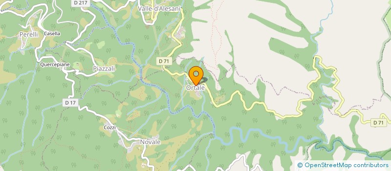 localisation de l'entreprise ASA DE PIEVE D'ALESANI à PIETRICAGGIO