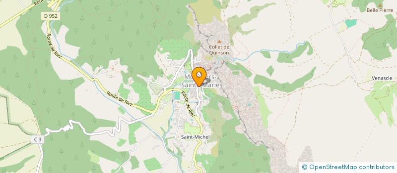 localisation de l'entreprise ASA DE PYRENGUES  MOUSTIERS-SAINTE-MARIE