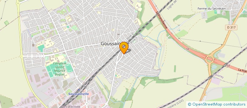 localisation de l'entreprise ASA DE SECTEUR NORD LA GRANGE DES NOUES  GOUSSAINVILLE