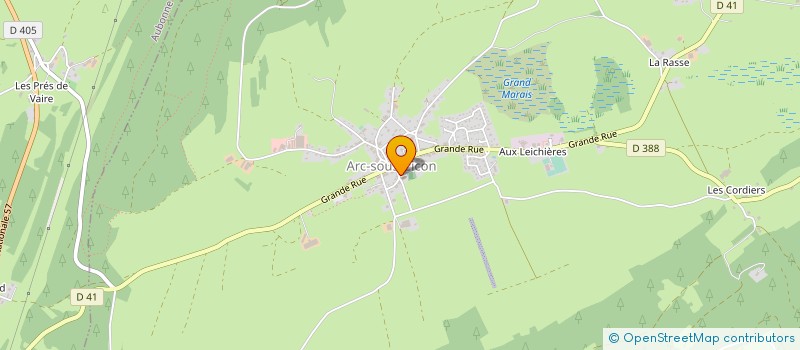 localisation de l'entreprise ASA DE SOMBACOUR-FORET  VAL D'USIERS