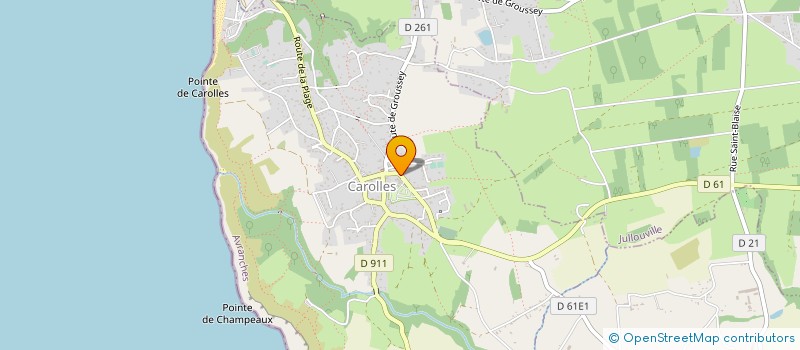 localisation de l'entreprise ASA DEFENSE CONTRE LA MER DE CAROLLES  CAROLLES