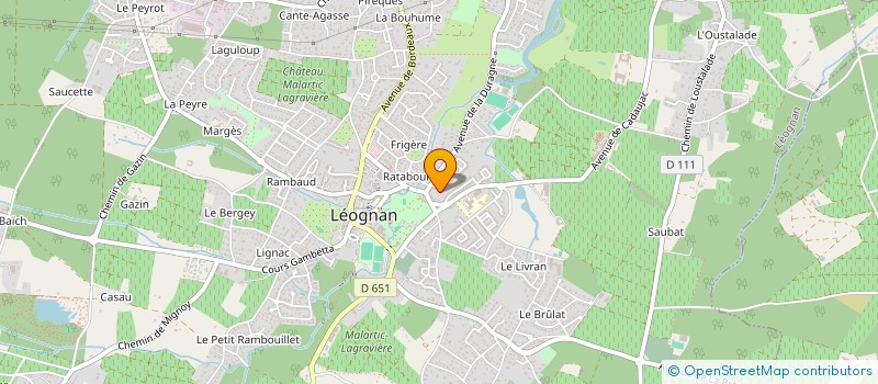 localisation de l'entreprise ASA DEFENSE FORETS CONTRE INCENDIE à LEOGNAN