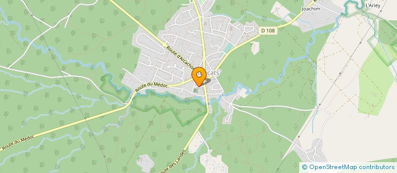 localisation de l'entreprise ASA DEFENSE FORETS CONTRE INCENDIE à MARTILLAC