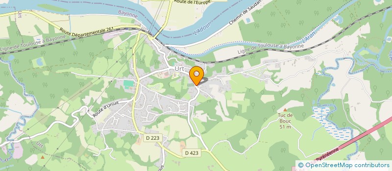 localisation de l'entreprise ASA DES BARTHES D'ETCHEPETTE  URT