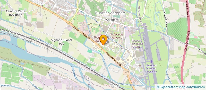 localisation de l'entreprise ASA DES CANAUX DE LA PLAINE D'AVIGNON  AVIGNON