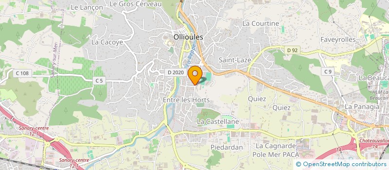 localisation de l'entreprise ASA DES EAUX D IRRIGATION D OLLIOULES  OLLIOULES