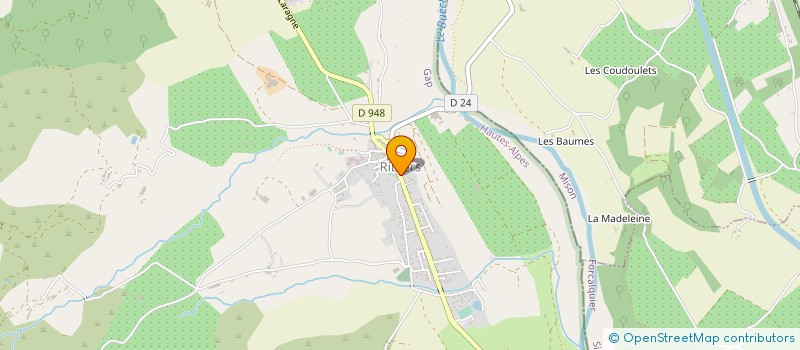 localisation de l'entreprise ASA DES IRRIGANTS DE RIBIERS à VAL BUECH-MEOUGE