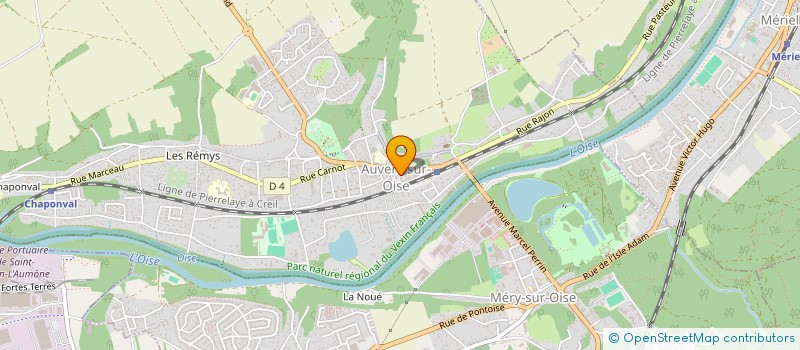 localisation de l'entreprise ASA DES RIVERAINS DE L'OISE  BUTRY-SUR-OISE