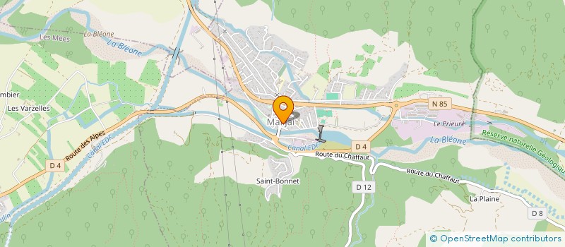 localisation de l'entreprise ASA DES RIVERAINS DE LA BLEONE à MALIJAI