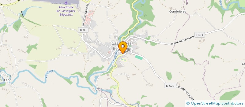 localisation de l'entreprise ASA DRAINAGE CASSAGNES-BEGONHES  CASSAGNES-BEGONHES