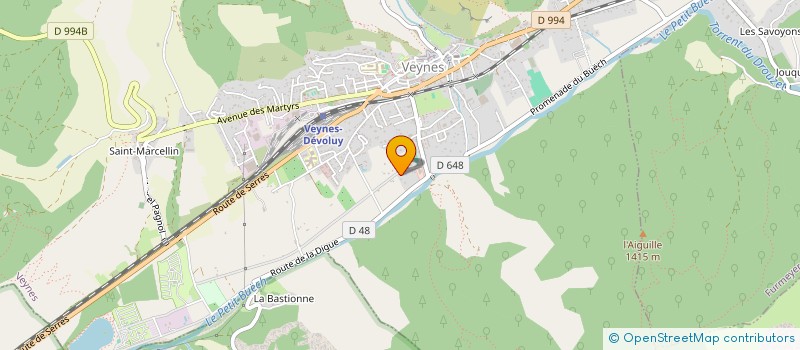 localisation de l'entreprise ASA DU CANAL DE CHAMPEROSE  CHABESTAN