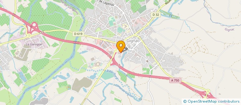 localisation de l'entreprise ASA DU CANAL DE GIGNAC à GIGNAC