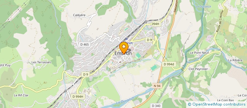 localisation de l'entreprise ASA DU CANAL DE JAFFEUIL à EMBRUN