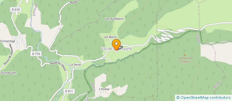 localisation de l'entreprise ASA DU CANAL DU BAS AGNERC  CASTELLET-LES-SAUSSES