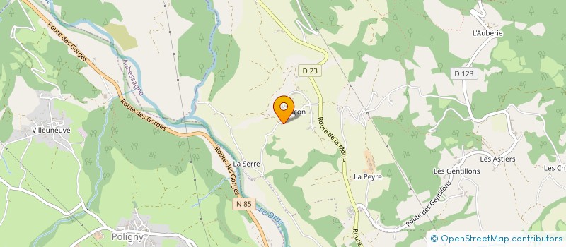 localisation de l'entreprise ASA DU CANAL DU PONT DU FOSSE  LA FARE-EN-CHAMPSAUR