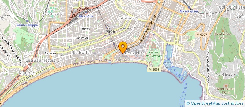 localisation de l'entreprise ASA DU DOMAINE AMOUROUX à NICE